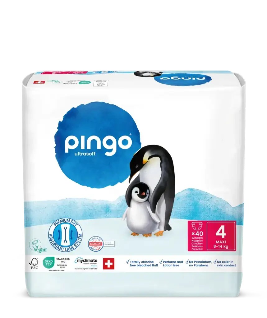 Pañales ecológicos Pingo para bebés con alta absorción