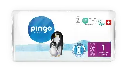 Nuevo - Pingo pañales ecológicos Talla 1 (2-5 Kg) - caja de 4 bolsas x 27 uds