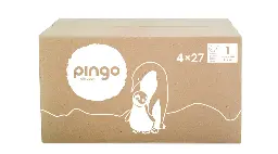 Nuevo - Pingo pañales ecológicos Talla 1 (2-5 Kg) - caja de 4 bolsas x 27 uds