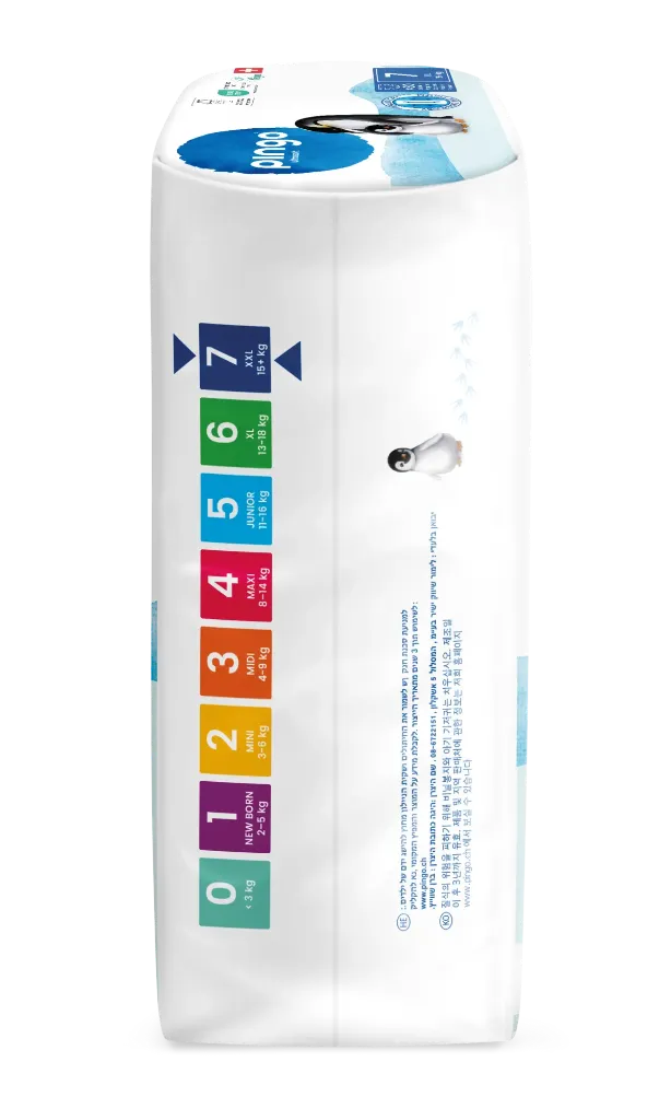 New - Pingo ecological diapers Size 7 (+15 kg) - box of 4 bags x 30 units