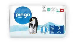 New - Pingo ecological diapers Size 7 (+15 kg) - box of 4 bags x 30 units