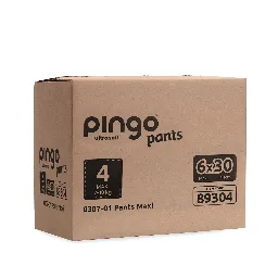 Pingo ecological pants Size 4 (7-18 kg) - box of 6 bags x 30 units