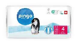 Nuevo - Pingo pañales ecológicos Talla 4 (8-14 kg) - caja de 4 bolsas x 40 uds