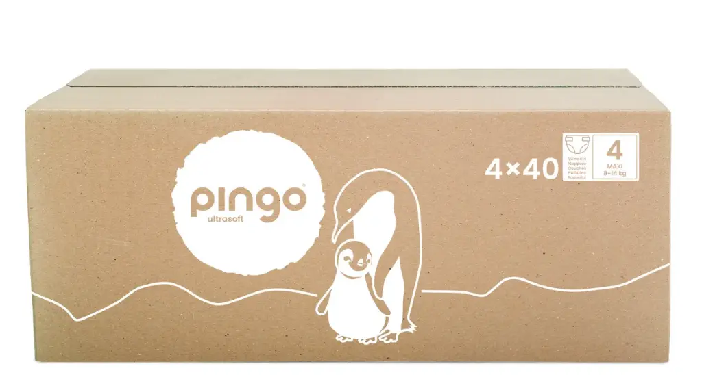 Nuevo - Pingo pañales ecológicos Talla 4 (8-14 kg) - caja de 4 bolsas x 40 uds