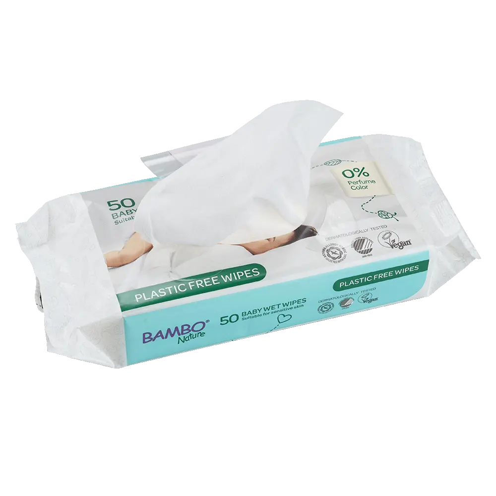 Bambo Nature Toallitas Húmedas - caja de 14 bolsas x 50 uds