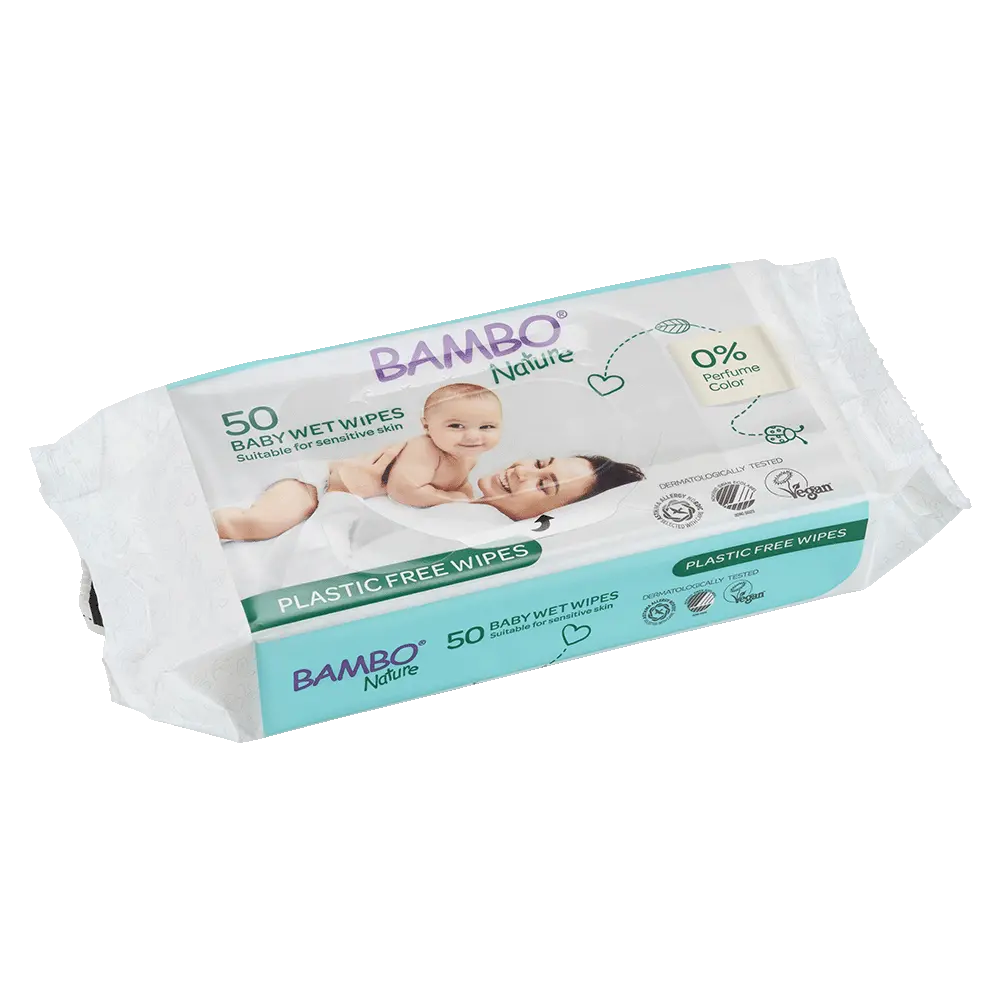 Bambo Nature Toallitas Húmedas - caja de 14 bolsas x 50 uds