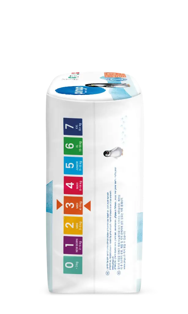 Nuevo - Pingo pañales ecológicos Talla 3 (4-9 kg) - caja de 4 bolsas x 44 uds