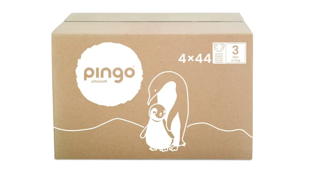 Nuevo - Pingo pañales ecológicos Talla 3 (4-9 kg) - caja de 4 bolsas x 44 uds