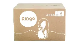 Nuevo - Pingo pañales ecológicos Talla 3 (4-9 kg) - caja de 4 bolsas x 44 uds