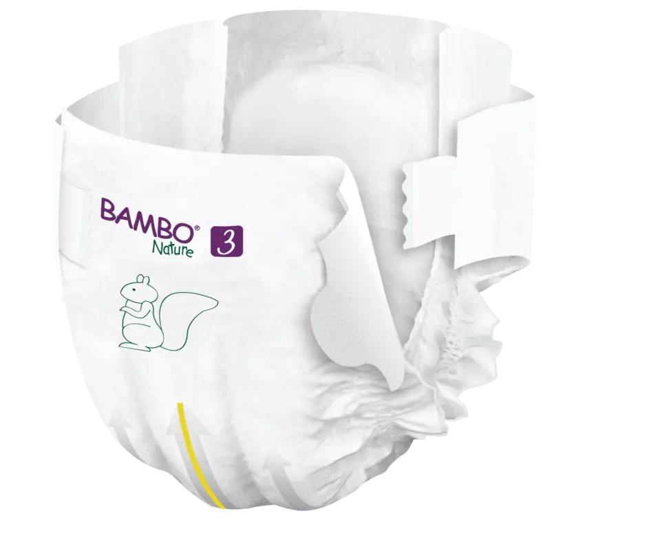 Bambo Nature Pañales Talla 3 (4–8 kg) - Gran Formato - caja de 3 bolsas x 52 uds