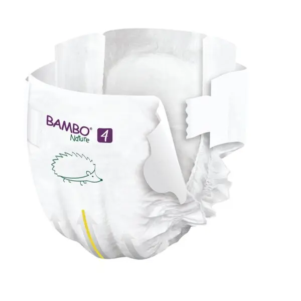 Bambo Nature Pañales Talla 4 (7–14 kg) - Gran Formato - caja de 3 bolsas x 48 uds