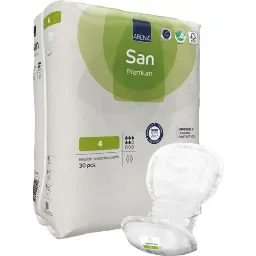 Abena San Talla 4 con Cinta Adhesiva Premium – caja de 9 bolsas x 30 uds