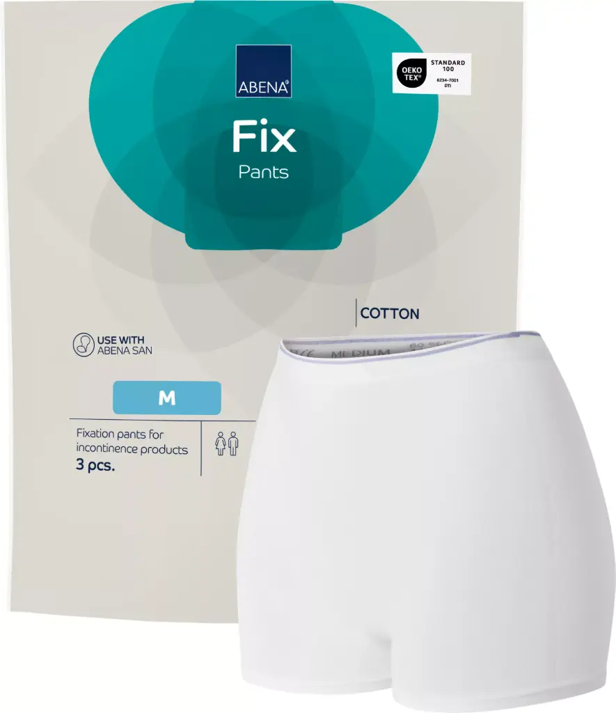 [1999911922] Abena Fix Prenda de fijación de algodón M - caja de 10 bolsas de 10 uds