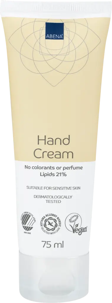 Abena Crema de Manos 21 % Lípidos - sin perfume – caja de 12 tubos x 75 ml