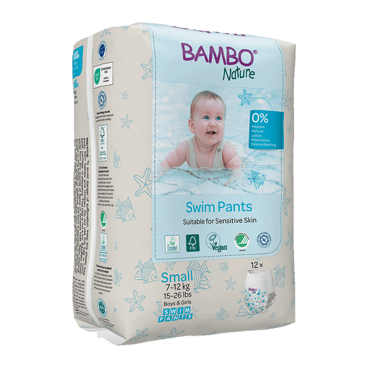 [1000024401] Bambo Nature pañales para el baño S (7-12kg) - caja de 10 bolsas x 12 uds