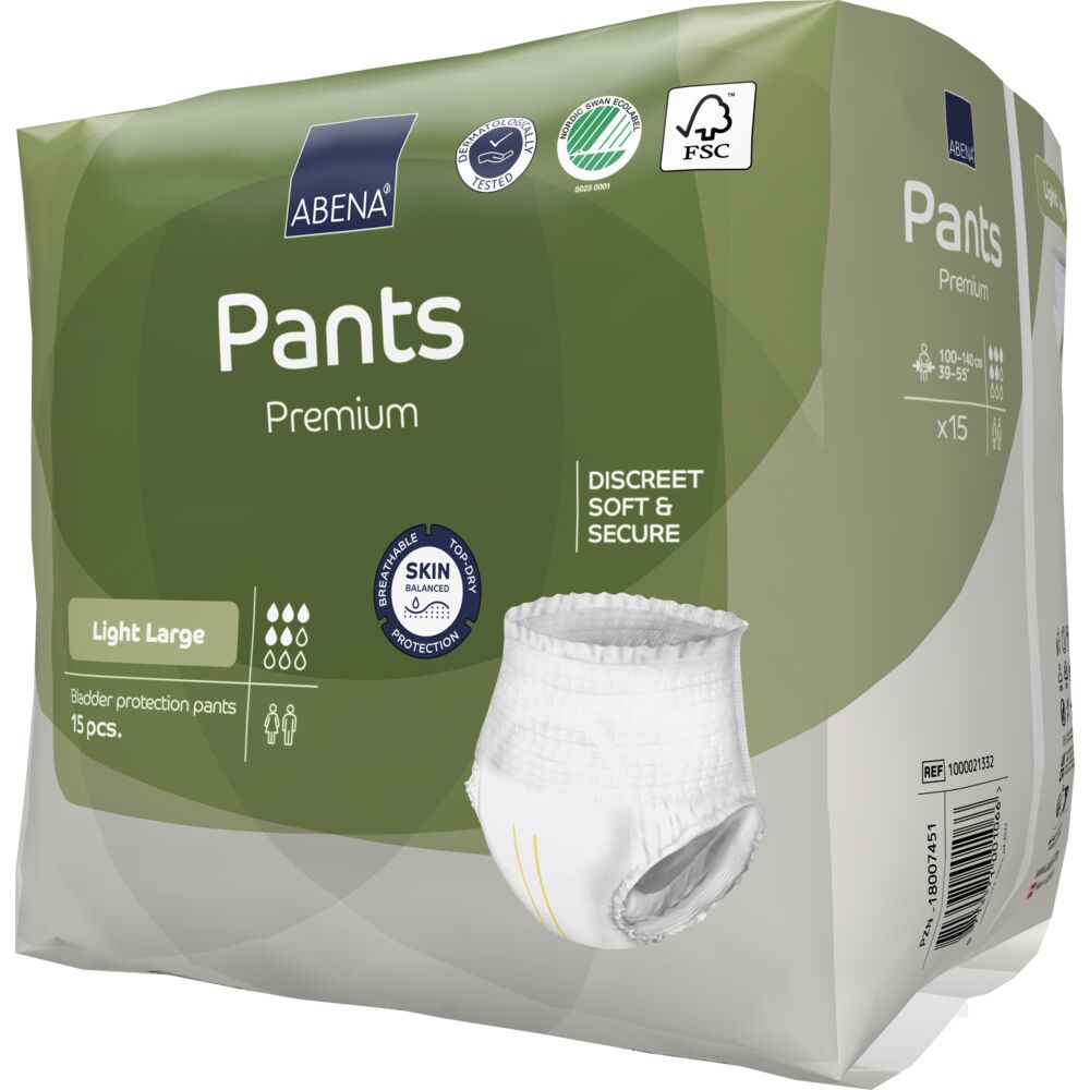Abena Pants Premium Light talla L - caja de 6 bolsas x 15 uds