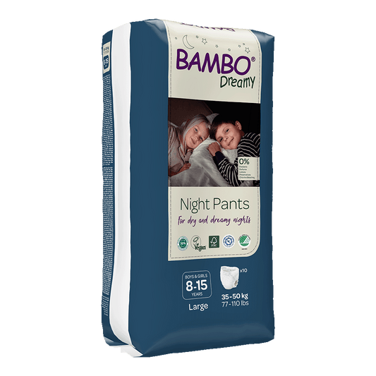 Bambo Dreamy pants para noche L (35-50kg) - caja de 6 bolsas x 10 uds