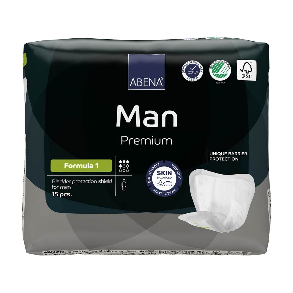 Abena Man Formula 1 - caja de 12 bolsas x 15 uds