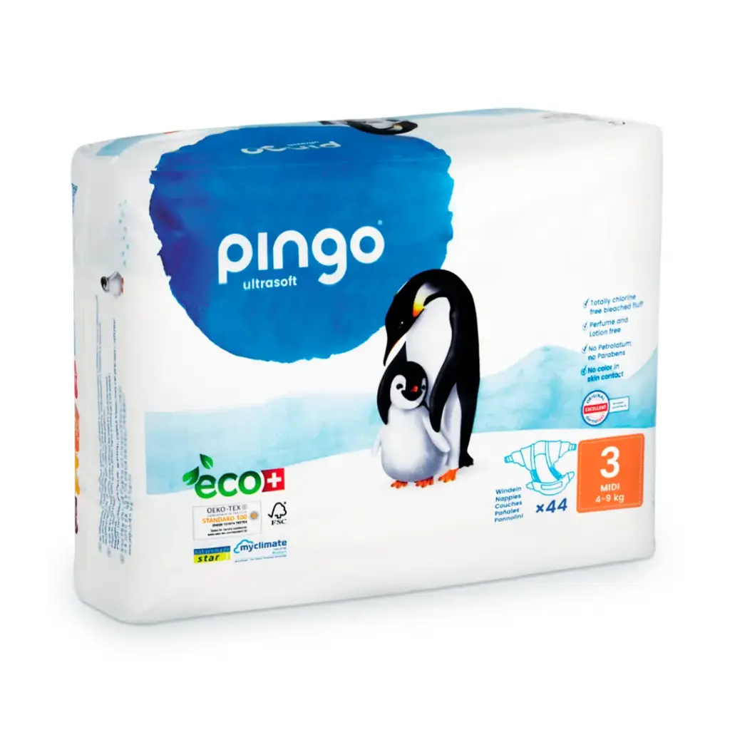 [0123-03] Pingo pañales ecológicos T3 (4-9 kg) 44uds