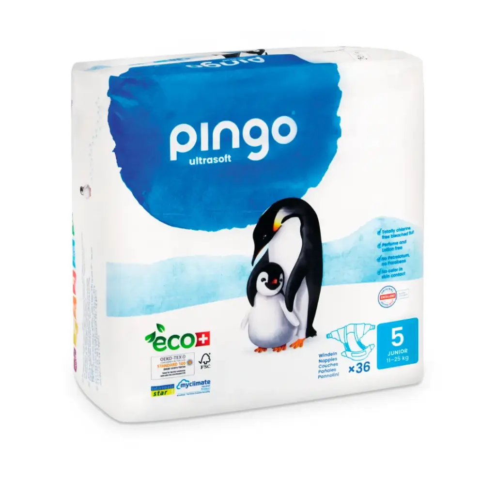 Pingo pañales ecológicos T5 (11-25 kg) 36uds