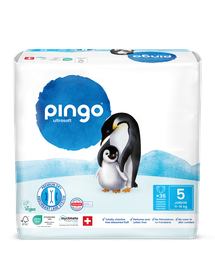 Nuevo - Pingo pañales ecológicos Talla 5 (11-16 kg) - caja de 4 bolsas x 36 uds