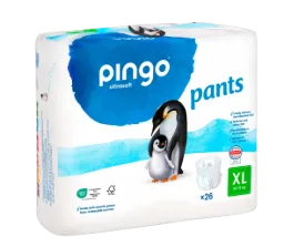 Pingo pants ecológicos Talla 6 (16 kg+) - caja de 6 bolsas x 26 uds
