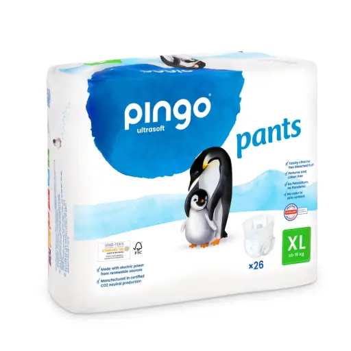 [0321-01] Pingo pants ecológicos Talla 6 (16 kg+) - caja de 6 bolsas x 26 uds