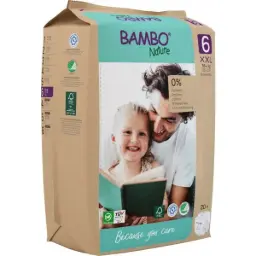 Bambo Nature Pañales Talla 6 (16+ kg) - caja de 6 bolsas x 20 uds