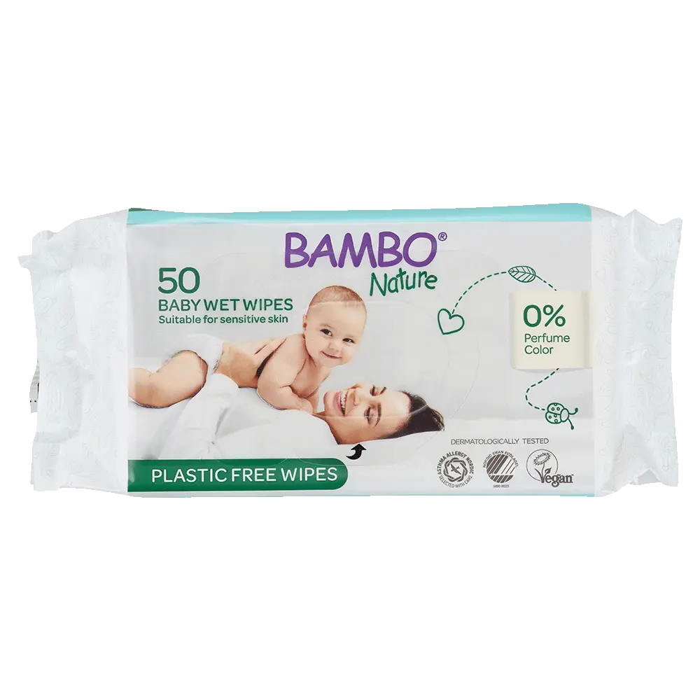 Bambo Nature Toallitas Húmedas - caja de 14 bolsas x 50 uds