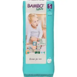 Bambo Nature Pañales Talla 5 (12-18 kg) - Gran Formato - caja de 3 bolsas x 44 uds
