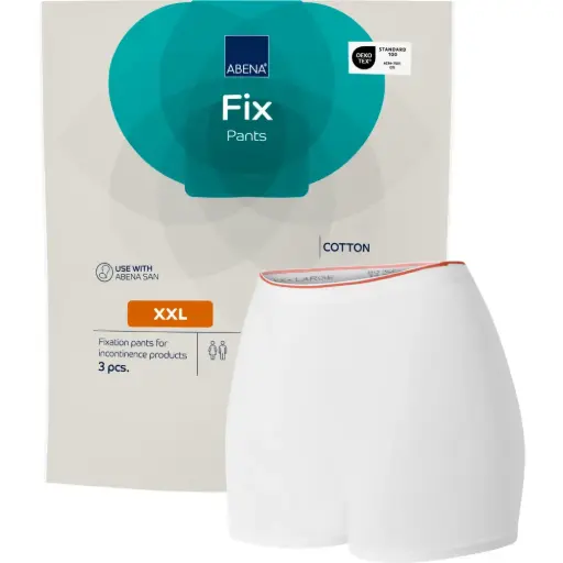 Abena Fix Prenda de fijación de algodón XXL - caja de 10 bolsas de 10 uds