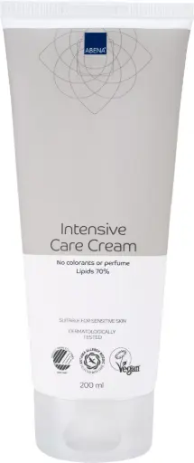 Abena Crema de Cuidado Intensivo 70 % Lípidos – caja de 12 tubos x 200 ml