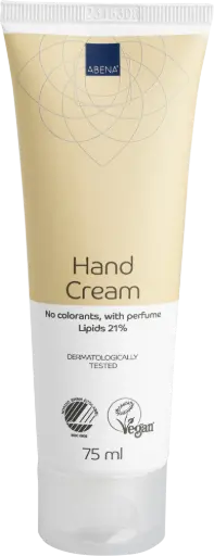 [7770] Abena Crema de Manos 21 % Lípidos - con perfume – caja de 12 tubos x 75 ml
