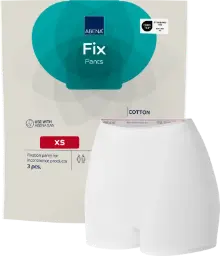 Abena Fix Prenda de fijación de algodón XS - caja de 10 bolsas de 10 uds