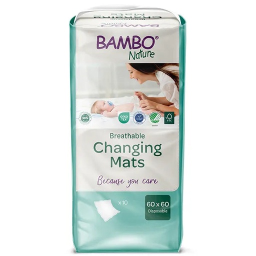 Bambo Nature cambiador 60x60cm - caja de 8 bolsas x 10 uds